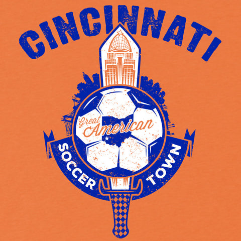 Cincinnati Great American Soccer Town T-Shirt