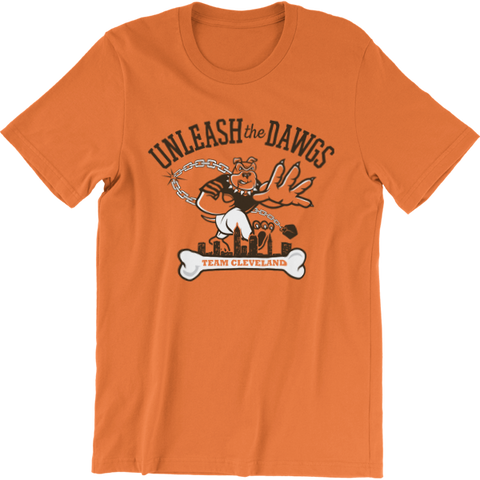 Cleveland Unleash the Dawgs Football T-Shirt