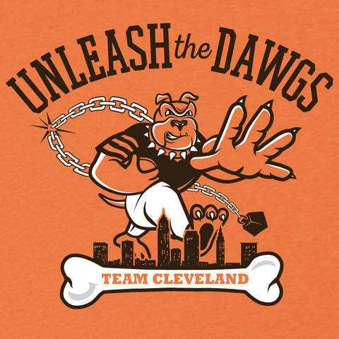 Cleveland Unleash the Dawgs Football T-Shirt